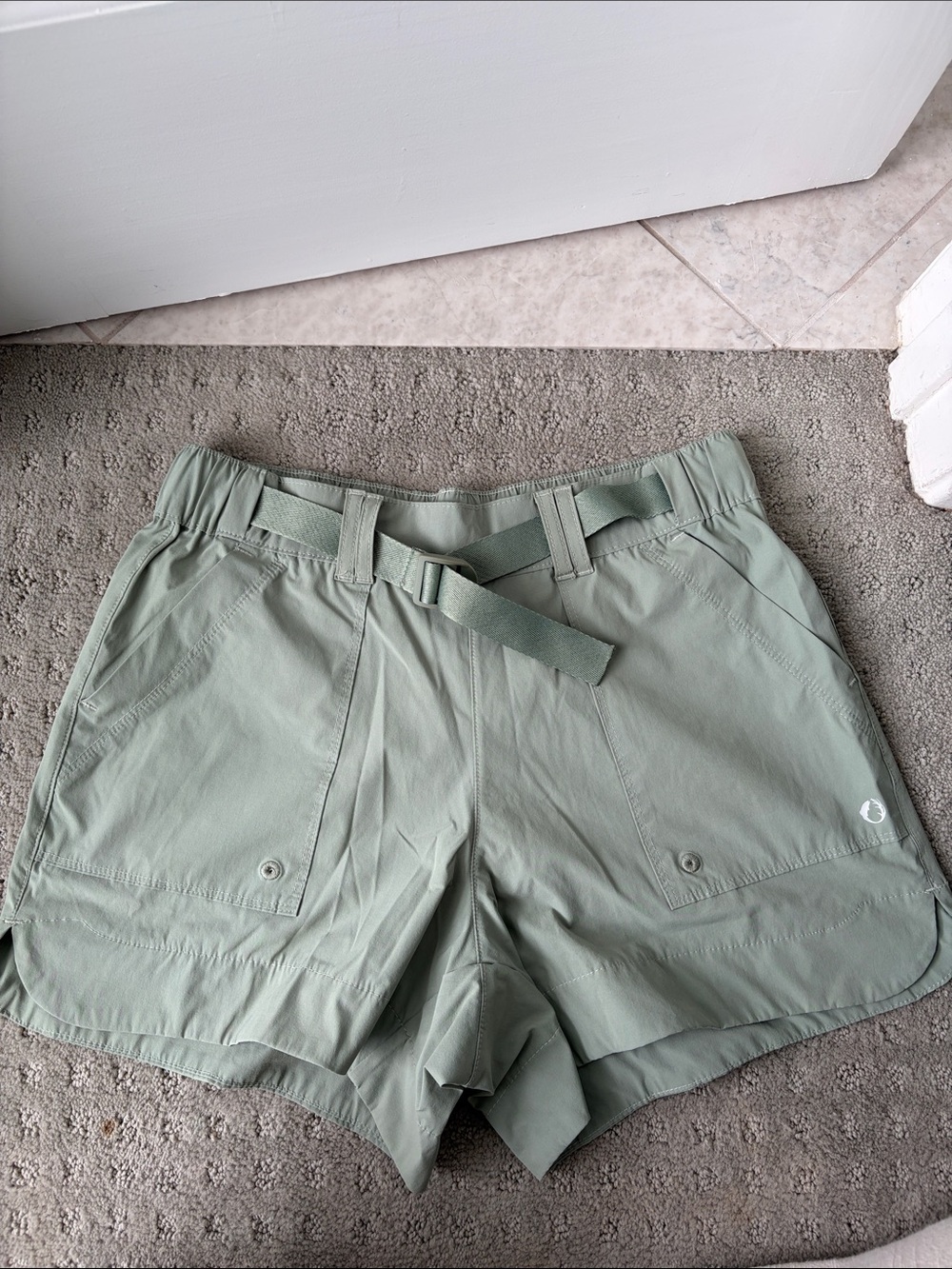 Women’s Athletic Shorts - Sage Green Performance Shorts